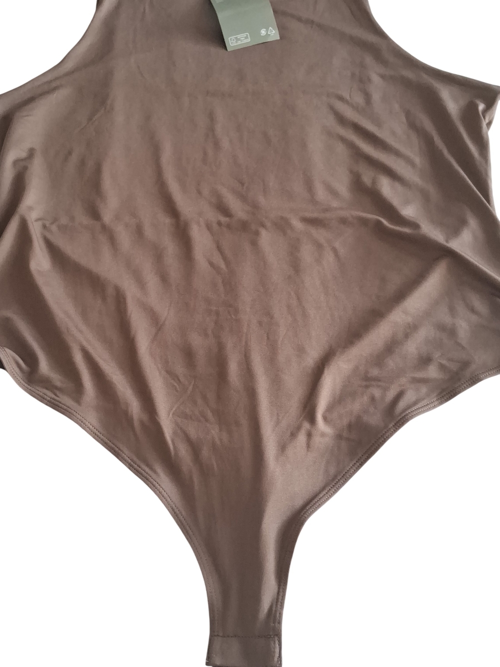 H&M Sleeveless Stretchy Bodysuit in Mauve Brown NWT